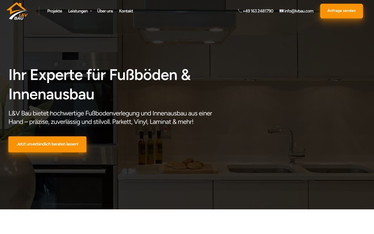 Startseite von lvbau.com